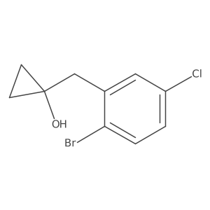 1-[(2-Bromo-5-chlorophenyl)methyl]cyclopropan-1-ol Structure