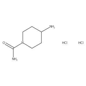 4-Aminopiperidine-1-carboxamide dihydrochloride结构式