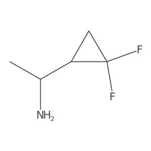 1-(2,2-Difluorocyclopropyl)ethan-1-amine Structure