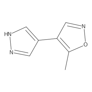 5-Methyl-4-(1h-pyrazol-4-yl)-1,2-oxazole Structure