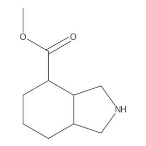 Methyl octahydro-1H-isoindole-4-carboxylate Structure