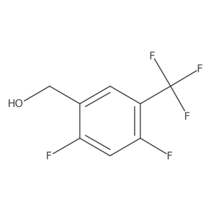 2,4-Difluoro-5-(trifluoromethyl)benzyl alcohol Structure