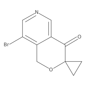 8'-Bromospiro[cyclopropane-1,3'-pyrano[4,3-c]pyridin]-4'(1'h)-one Structure