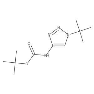 tert-Butyl (1-(tert-butyl)-1H-1,2,3-triazol-4-yl)carbamate Structure