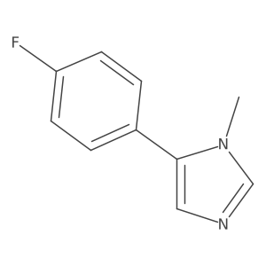 5-(4-fluorophenyl)-1-methyl-1H-imidazole结构式