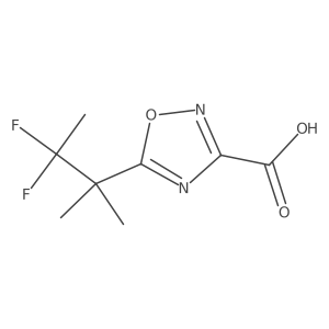 5-(3,3-Difluoro-2-methylbutan-2-yl)-1,2,4-oxadiazole-3-carboxylic acid Structure