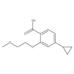 4-Cyclopropyl-2-(2-methoxyethoxy)benzoic acid Structure