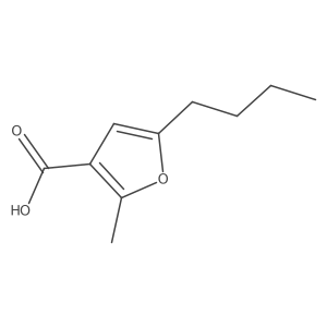 5-Butyl-2-methylfuran-3-carboxylic acid结构式