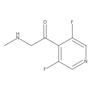 1-(3,5-Difluoropyridin-4-yl)-2-(methylamino)ethan-1-one Structure
