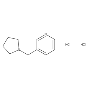 3-(Pyrrolidin-1-ylmethyl)pyridine dihydrochloride结构式