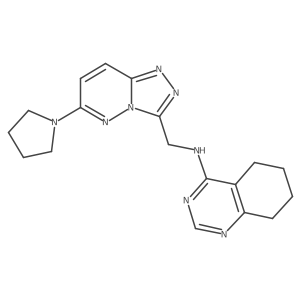 N-{[6-(pyrrolidin-1-yl)-[1,2,4]triazolo[4,3-b]pyridazin-3-yl]methyl}-5,6,7,8-tetrahydroquinazolin-4-amine Structure