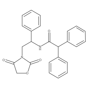 N-(2-(2,4-dioxooxazolidin-3-yl)-1-phenylethyl)-2,2-diphenylacetamide结构式