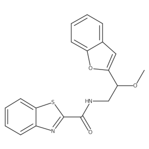 N-(2-(benzofuran-2-yl)-2-methoxyethyl)benzo[d]thiazole-2-carboxamide Structure