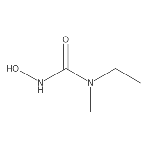 1-Ethyl-3-hydroxy-1-methylurea结构式