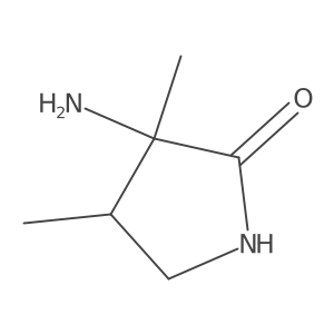 3-Amino-3,4-dimethylpyrrolidin-2-one结构式