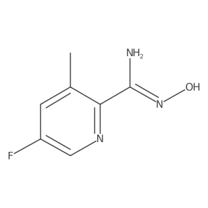 5-Fluoro-N-hydroxy-3-methylpicolinimidamide结构式