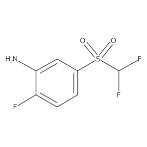 5-[(Difluoromethyl)sulphonyl]-2-fluoroaniline Structure