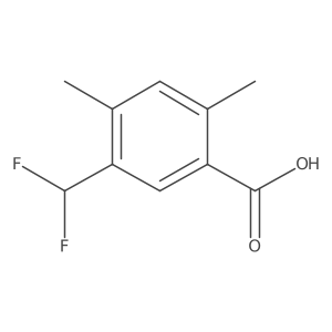 5-(Difluoromethyl)-2,4-dimethylbenzoic acid结构式