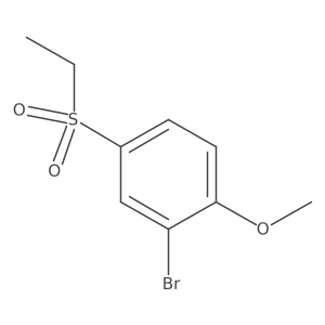 2-Bromo-4-ethylsulfonyl-1-methoxybenzene Structure