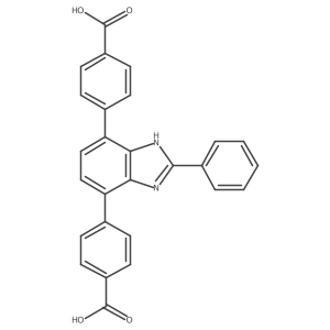 4,4'-(2-Phenyl-1H-benzo[d]imidazole-4,7-diyl)dibenzoic acid结构式