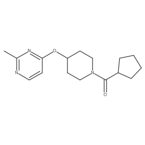 Cyclopentyl(4-((2-methylpyrimidin-4-yl)oxy)piperidin-1-yl)methanone Structure