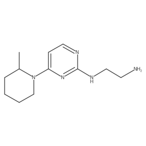 N1-(4-(2-methylpiperidin-1-yl)pyrimidin-2-yl)ethane-1,2-diamine结构式