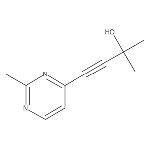 2-Methyl-4-(2-methylpyrimidin-4-yl)but-3-yn-2-ol Structure