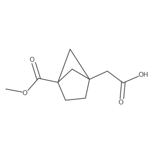 2-(4-(Methoxycarbonyl)bicyclo[2.1.1]hexan-1-yl)acetic acid结构式