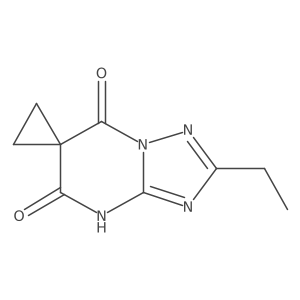 2-ethyl-5-hydroxy-7H-spiro[[1,2,4]triazolo[1,5-a]pyrimidine-6,1'-cyclopropane]-7-one Structure