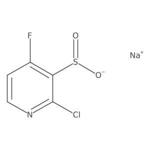 Sodium 2-chloro-4-fluoropyridine-3-sulfinate Structure