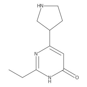 2-Ethyl-6-(pyrrolidin-3-yl)pyrimidin-4-ol Structure