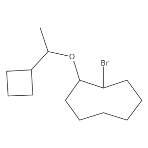 1-Bromo-2-(1-cyclobutylethoxy)cyclooctane Structure