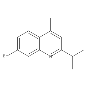7-Bromo-4-methyl-2-(propan-2-yl)quinoline结构式