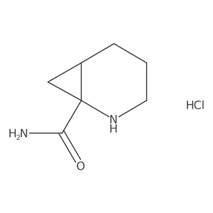 (1S,6R)-2-Azabicyclo[4.1.0]heptane-1-carboxamide;hydrochloride结构式