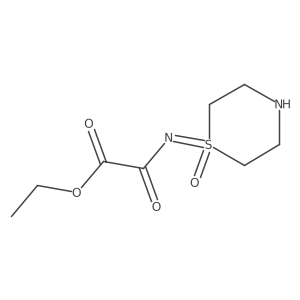 Ethyl [(1-oxo-1lambda6-thiomorpholin-1-ylidene)carbamoyl]formate Structure