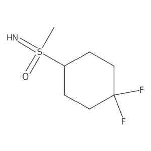 (4,4-Difluorocyclohexyl)(imino)methyl-lambda6-sulfanone Structure