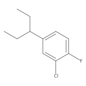 2-Chloro-1-fluoro-4-(pentan-3-yl)benzene Structure
