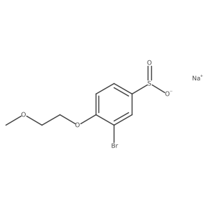 Sodium 3-bromo-4-(2-methoxyethoxy)benzene-1-sulfinate结构式