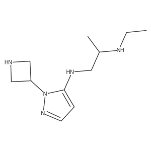 1-(azetidin-3-yl)-N-[2-(ethylamino)propyl]-1H-pyrazol-5-amine Structure