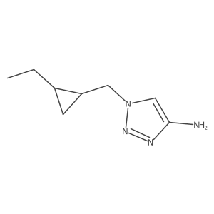 1-[(2-ethylcyclopropyl)methyl]-1H-1,2,3-triazol-4-amine结构式
