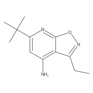6-Tert-butyl-3-ethyl-[1,2]oxazolo[5,4-b]pyridin-4-amine结构式