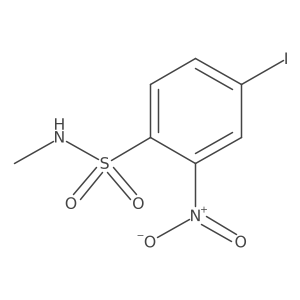 4-iodo-N-methyl-2-nitrobenzene-1-sulfonamide结构式