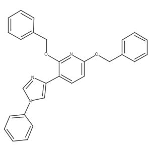 2,6-bis(benzyloxy)-3-(1-phenyl-1H-imidazol-4-yl)pyridine Structure