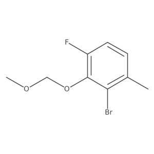 2-Bromo-4-fluoro-3-(methoxymethoxy)-1-methylbenzene结构式