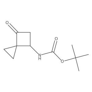 tert-butyl N-{6-oxospiro[2.3]hexan-4-yl}carbamate Structure