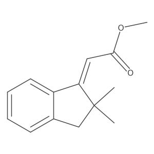 methyl 2-[(1E)-2,2-dimethyl-2,3-dihydro-1H-inden-1-ylidene]acetate Structure