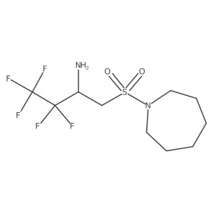 1-(Azepane-1-sulfonyl)-3,3,4,4,4-pentafluorobutan-2-amine结构式
