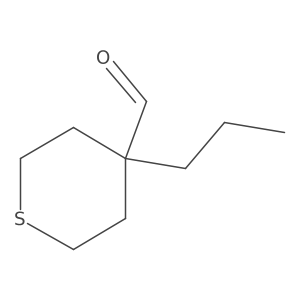 4-Propylthiane-4-carbaldehyde结构式