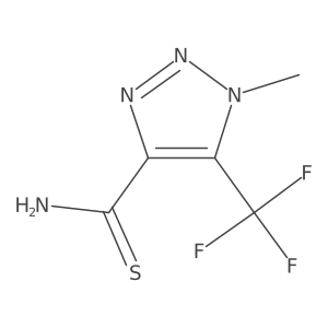 1-methyl-5-(trifluoromethyl)-1H-1,2,3-triazole-4-carbothioamide Structure