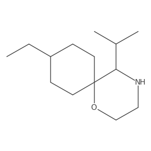 9-Ethyl-5-(propan-2-yl)-1-oxa-4-azaspiro[5.5]undecane Structure